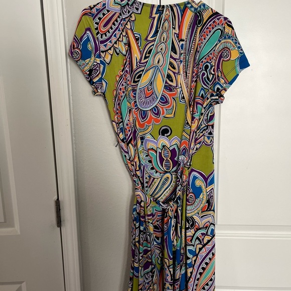 đź”´CLEARANCE LAST CALL
Emma & Michele Asymmetrical Dress w/Multicolor Paisley - Picture 3 of 3